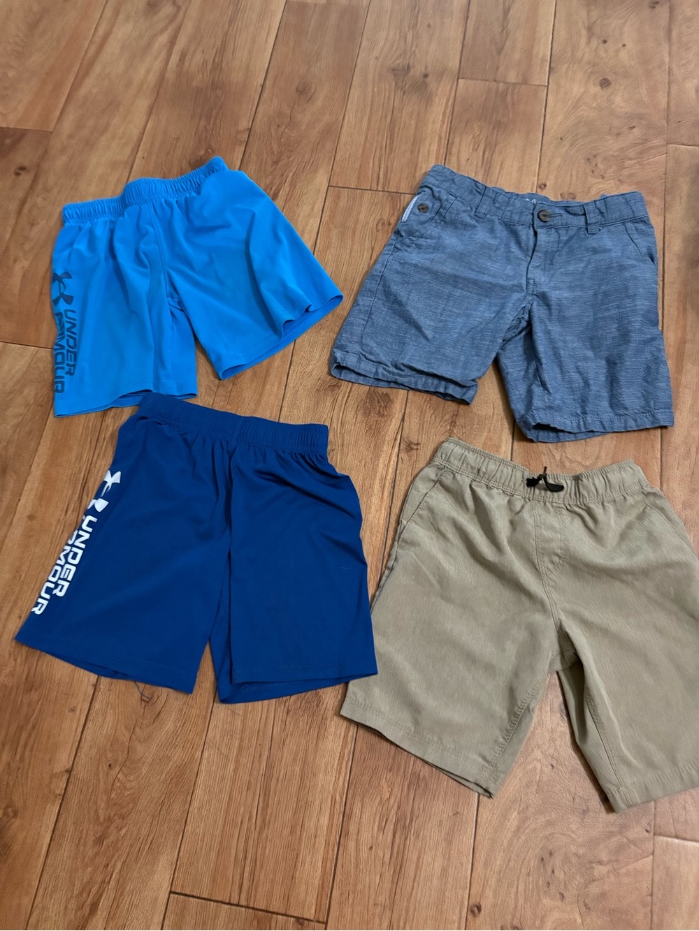 Under Armour Boys' Bright Blue & Navy Athletic Shorts - 2 Pack